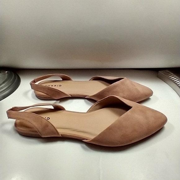 torrid Shoes - Torrid PU Sock Slip On D'orsay Flats Women's sz 11.5W